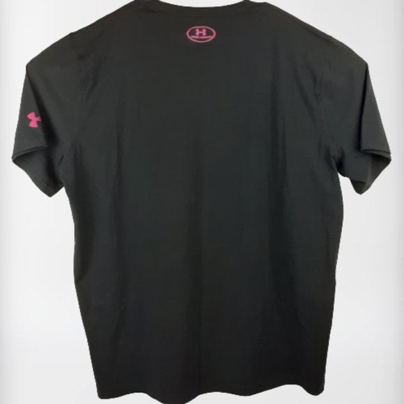 Under Armour Power In Pink HeatGear Mens T-Shirt "Real Men Wear Pink" Size XL - Picture 2 of 8
